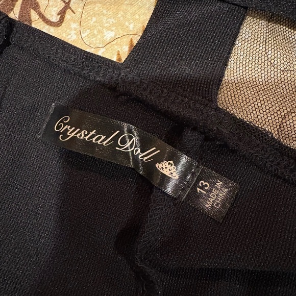 Crystal Doll Black and White Fit and Flare
Dress - Picture 8 of 16